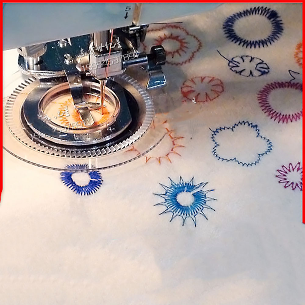 Embroidery Daisy Flower - Household Multi-Function Sewing Machine Circular Embroidery