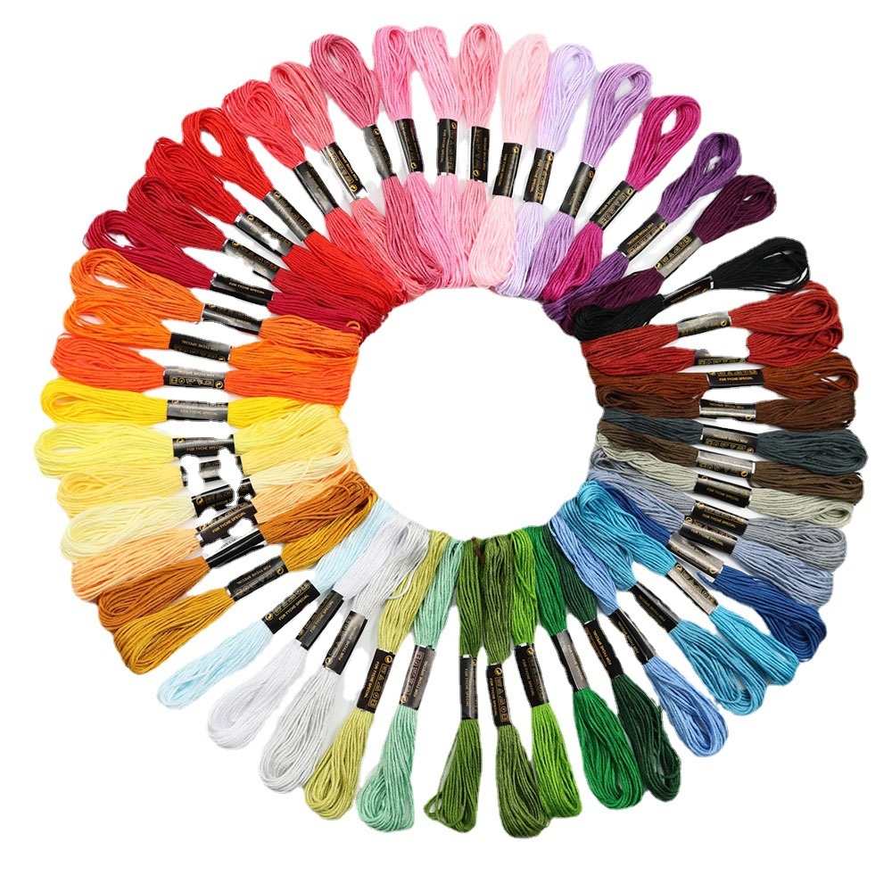 Embroidery Stitches - Fixed 50 color cross stitch thread.