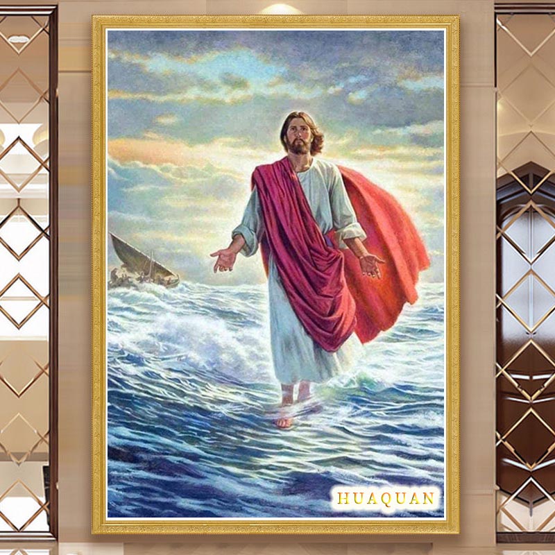 Christianity Jesus Walked On T - Embroidery Jesus recension och pris