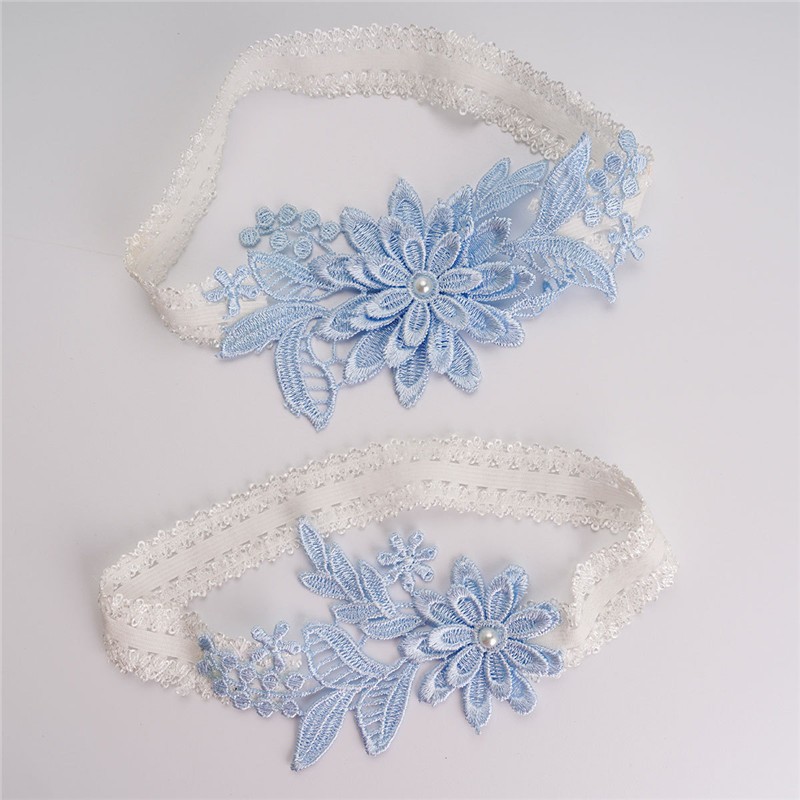 2pcs Bridal Wedding Garter Nav - Embroidery Ring recension och pris