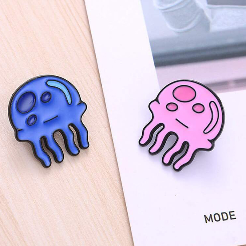 Kawaii Jellyfish Metal Badges  - Embroidery Fish recension och pris