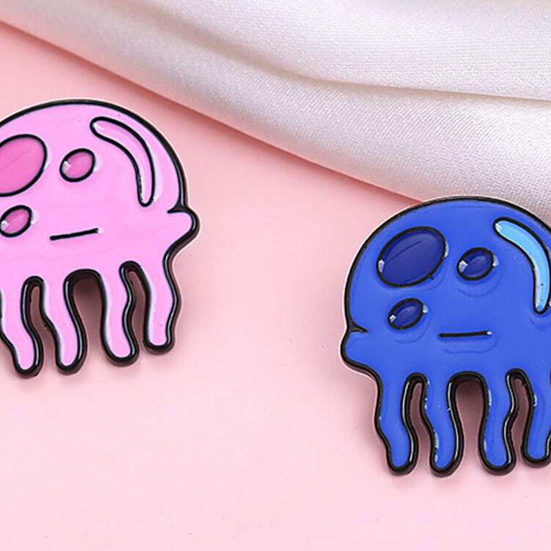 Kawaii Jellyfish Metal Badges  - Embroidery Fish recension och pris