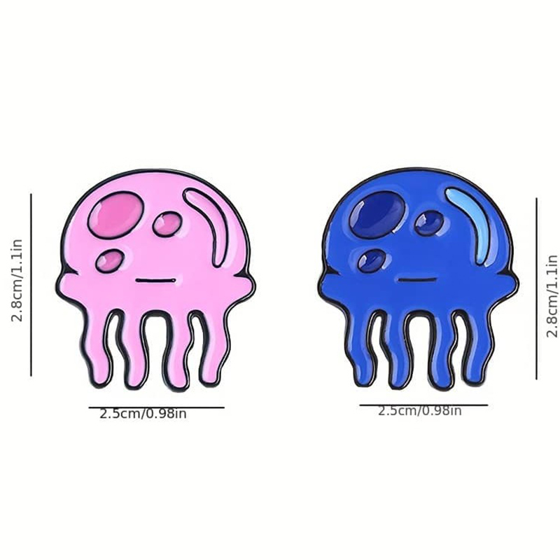Kawaii Jellyfish Metal Badges  - Embroidery Fish recension och pris