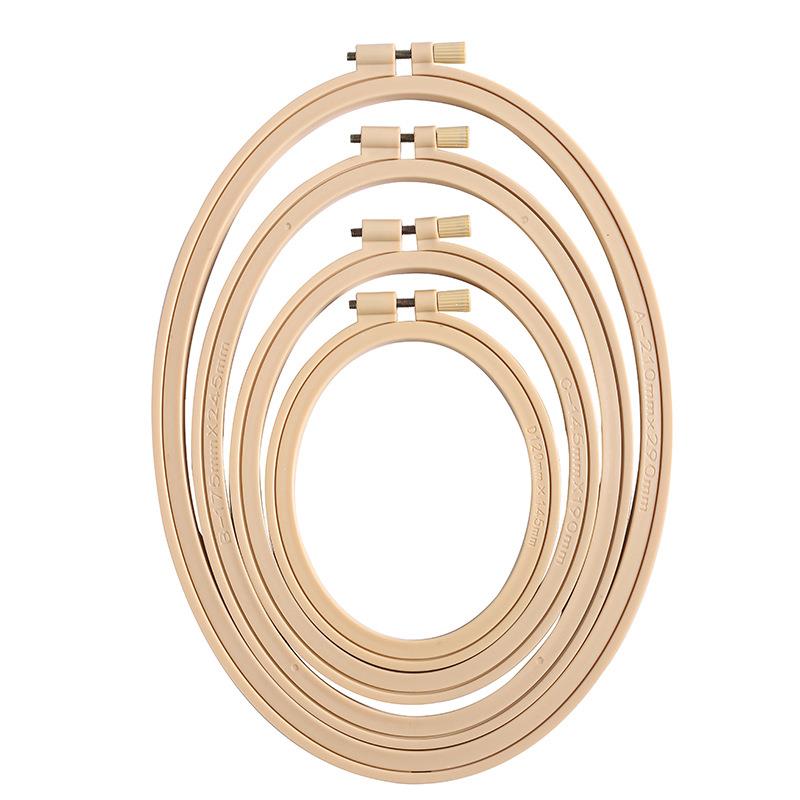 Imitation Bamboo Plastic Oval  - Embroidery Hoop Plastic recension och pris