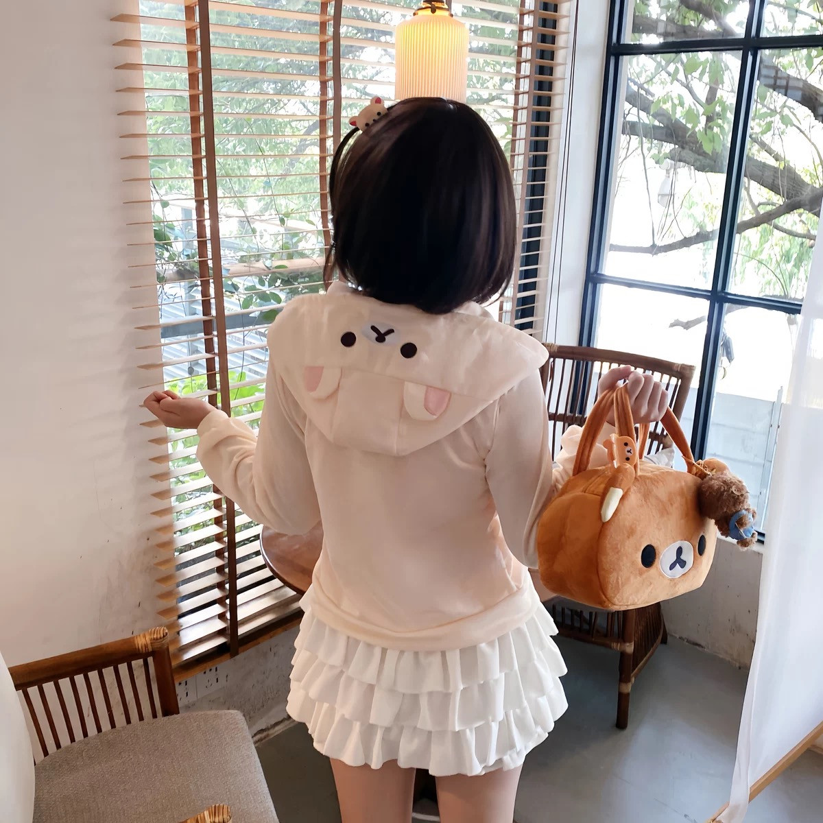 HOUZHOU Y2k Harajuku Streetwea - Embroidery Zip Up Hoodie recension och pris