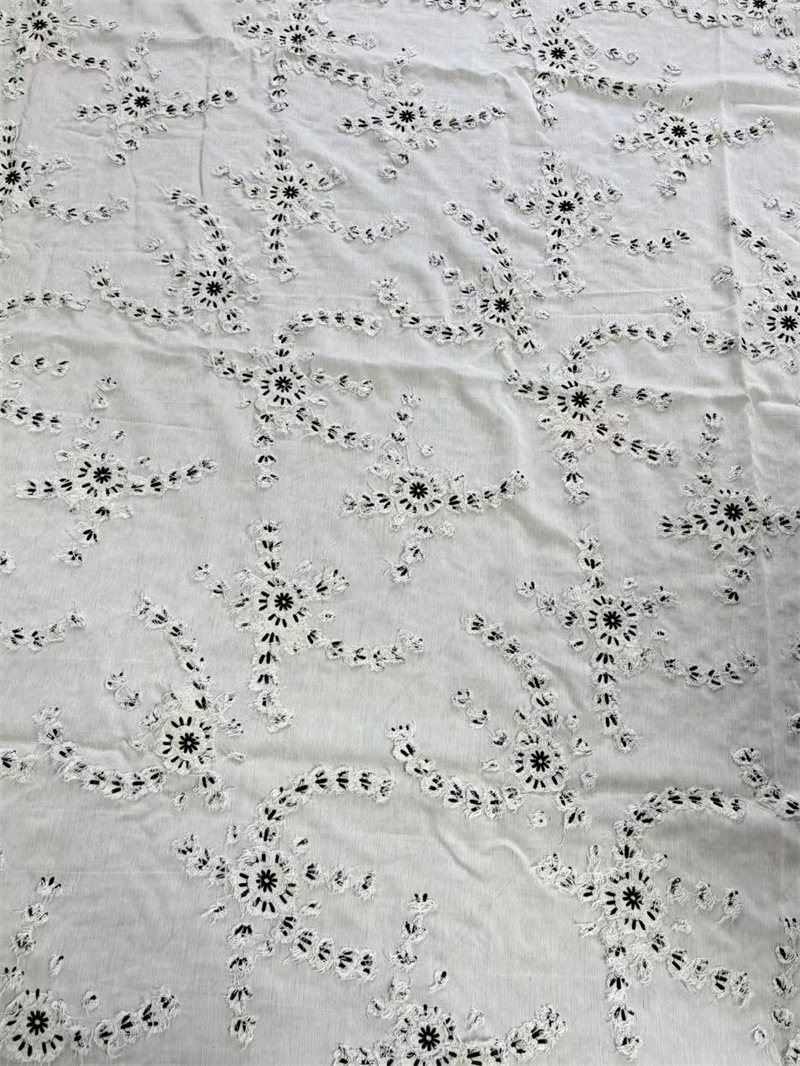 3D embroidered cotton-linen fa - Embroidery Design 3D recension och pris