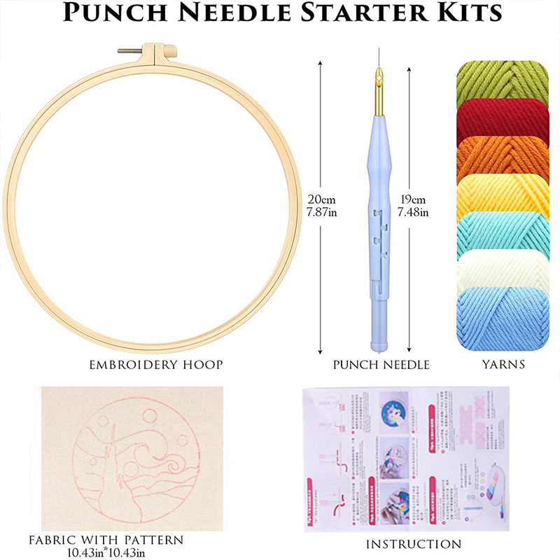 DIY Punch Needle Embroidery Ki - Embroidery Daisy Flower recension och pris