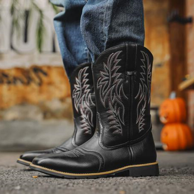 New Men High Boots Embroidery  - Embroidery Stitches recension och pris