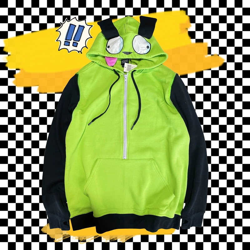 Anime Invader Cosplay Costume  - Embroidery Zip Up Hoodie recension och pris
