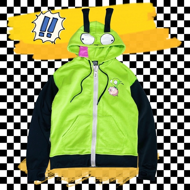 Anime Invader Cosplay Costume  - Embroidery Zip Up Hoodie recension och pris