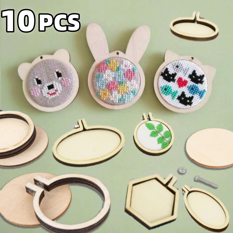 10PCS Mini Embroidery Hoop Woo - Embroidery Ring recension och pris