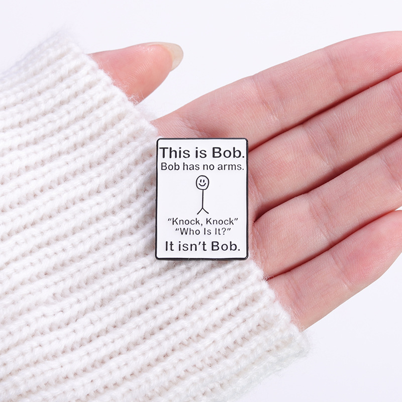 Funny Quotes Enamel Pins Custo - Embroidery Initials recension och pris