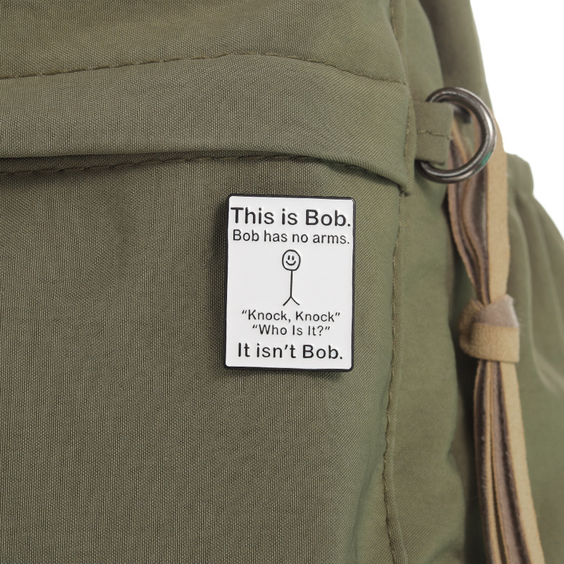 Funny Quotes Enamel Pins Custo - Embroidery Initials recension och pris
