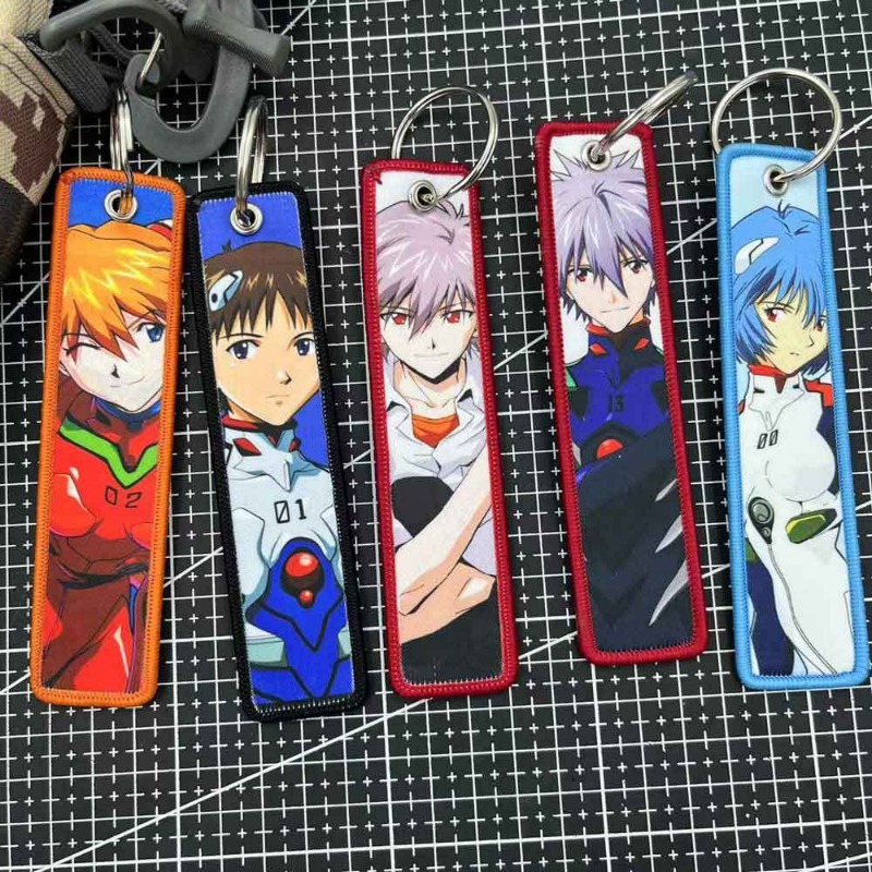 Evangelion Keychain Anime Embr - Embroidery Ring recension och pris