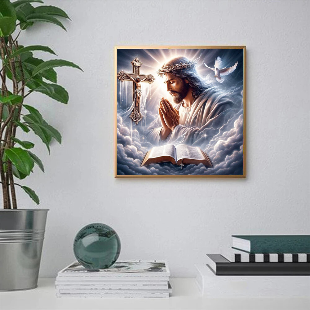 1pc frameless 5D DIY Diamond P - Embroidery X Stitch recension och pris