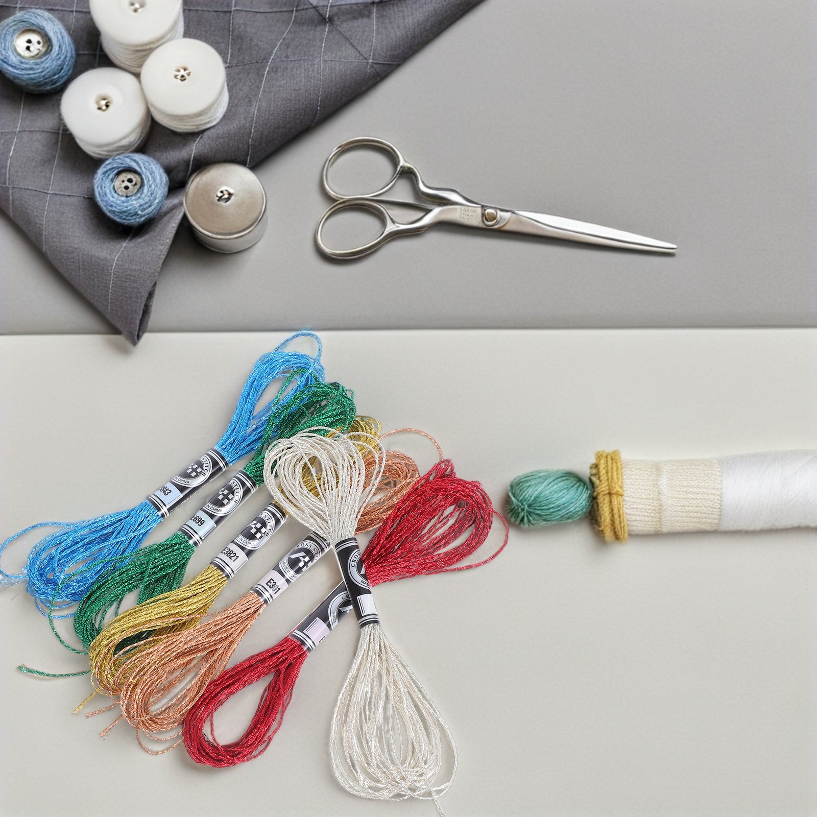 6Pcs Luxurious Metallic Embroi - Embroidery Bracelet recension och pris
