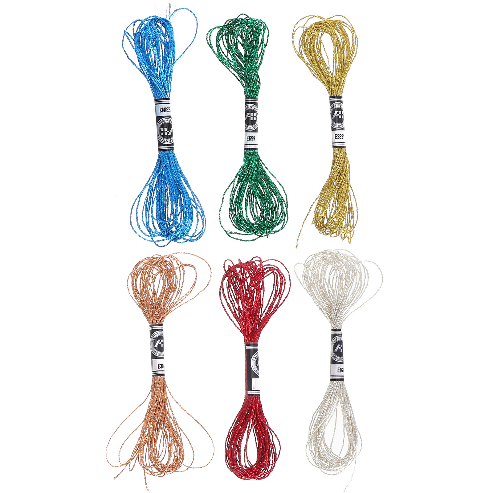 6Pcs Luxurious Metallic Embroi - Embroidery Bracelet recension och pris