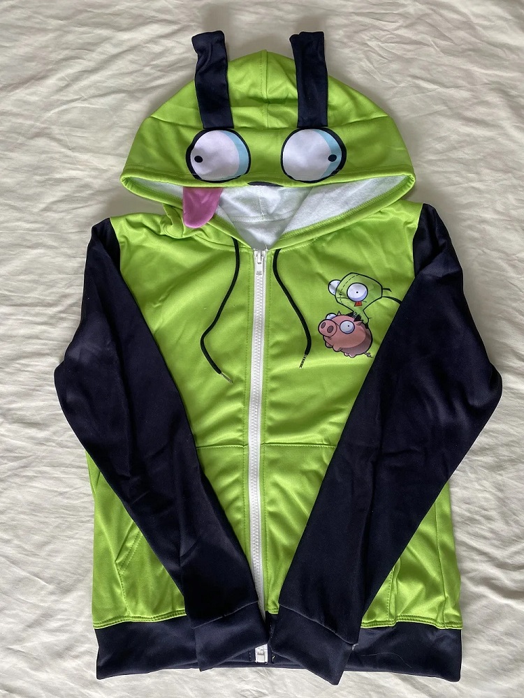Anime Invader Cosplay Costume  - Embroidery Zip Up Hoodie recension och pris