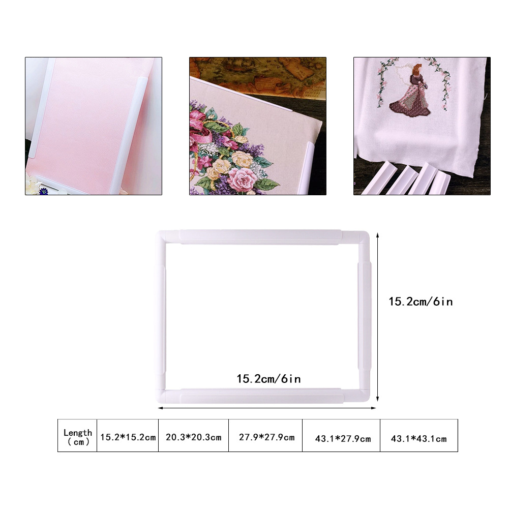 Square Shape Embroidery Frame  - Embroidery Hoop Plastic recension och pris
