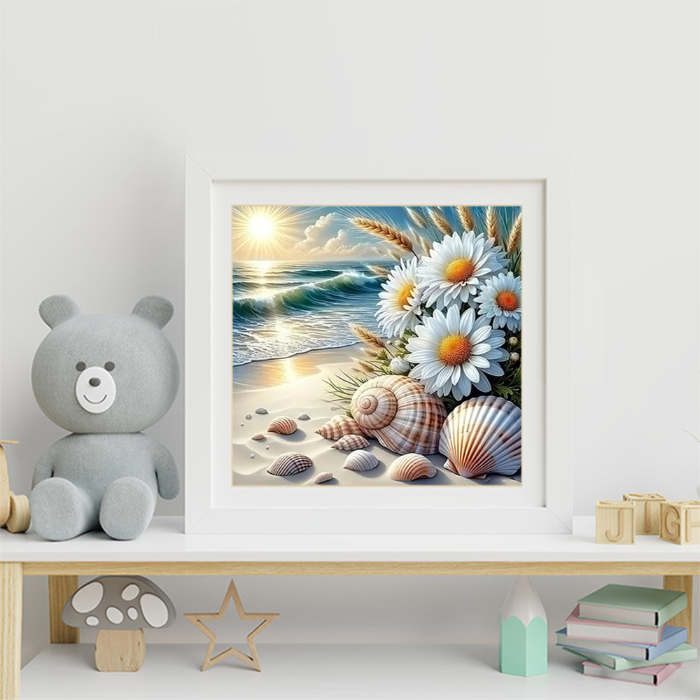 Diamond Painting Seaside Lands - Embroidery Daisy Flower recension och pris