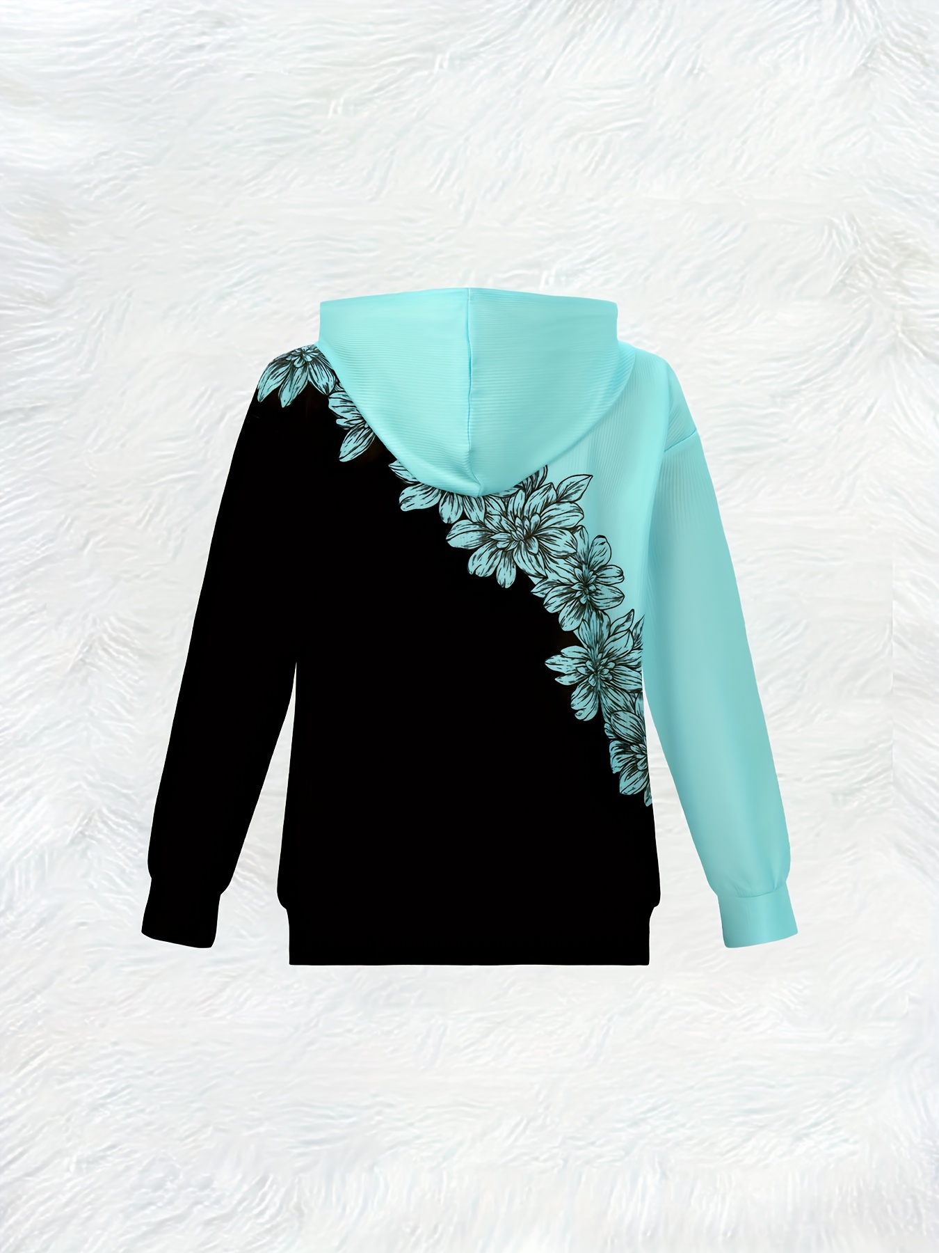 Printed Design  Women's  Splic - Embroidery Zip Up Hoodie recension och pris