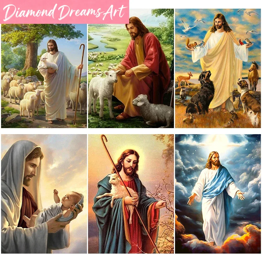 Frameless，DIY Christian Diamon - Embroidery Jesus recension och pris