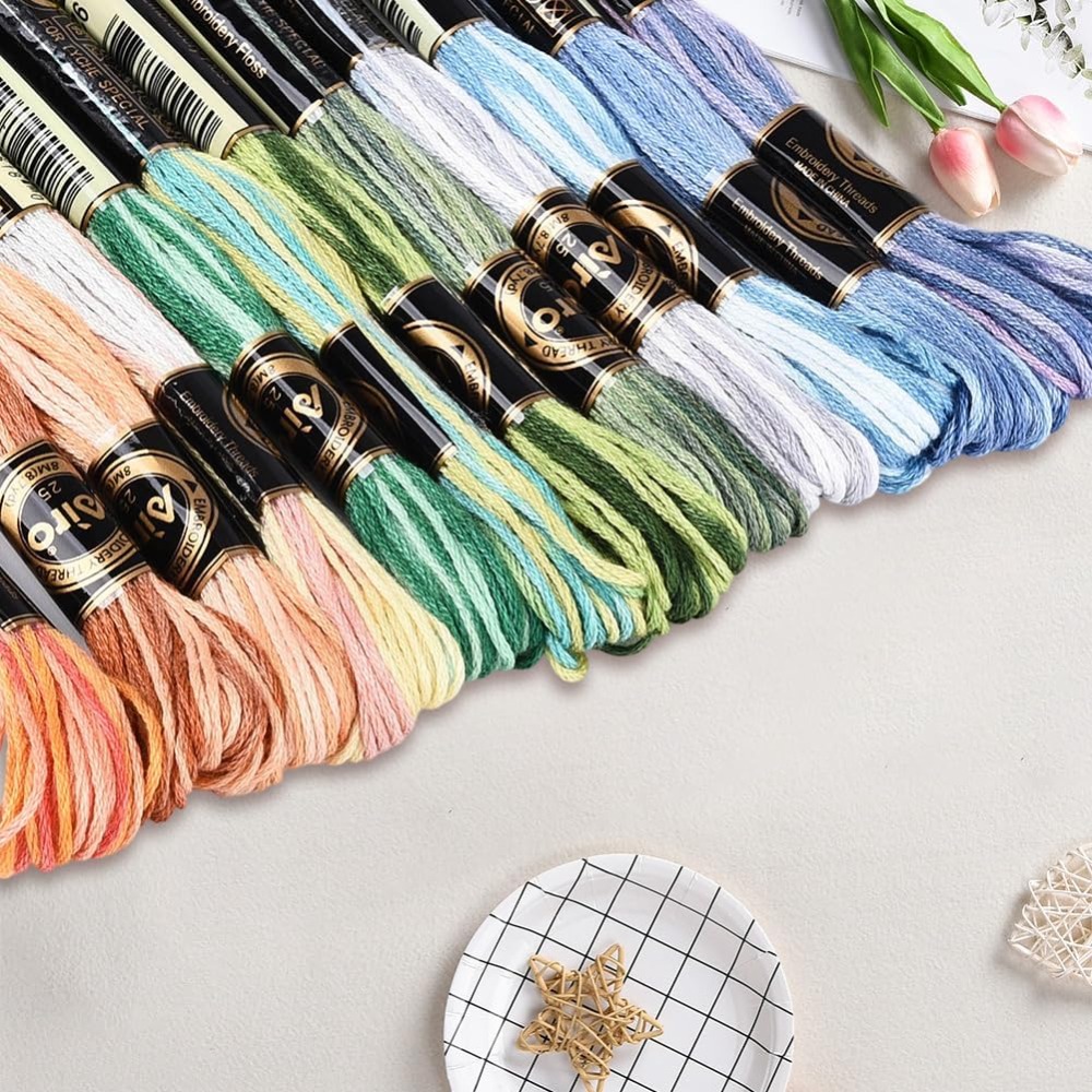 12 Skeins 105 Yards Cross Stit - Embroidery Stitches recension och pris