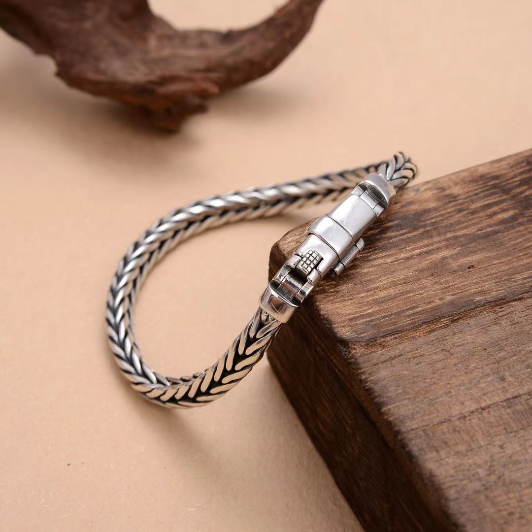 S925 Sterling Silver Simple Do - Embroidery Bracelet recension och pris
