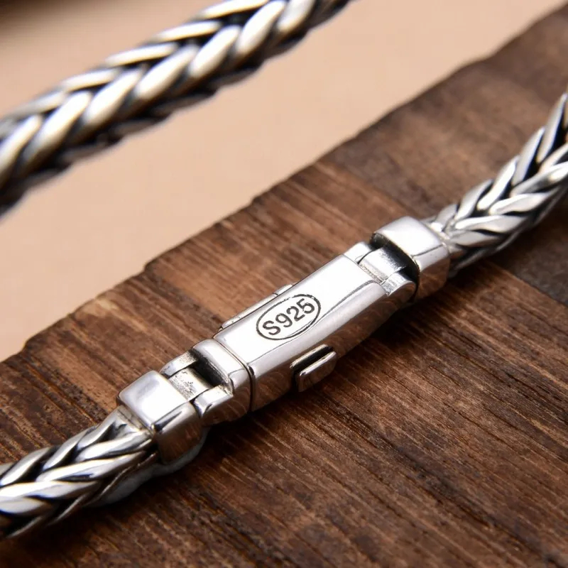 S925 Sterling Silver Simple Do - Embroidery Bracelet recension och pris