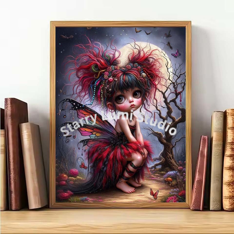 5D Diamond Painting Kit Gothic - Embroidery Cat recension och pris