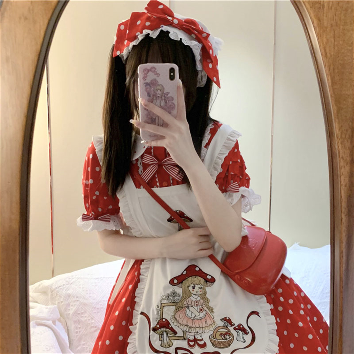 Japanese Sweet Style Lolita Co - Embroidery Apron recension och pris