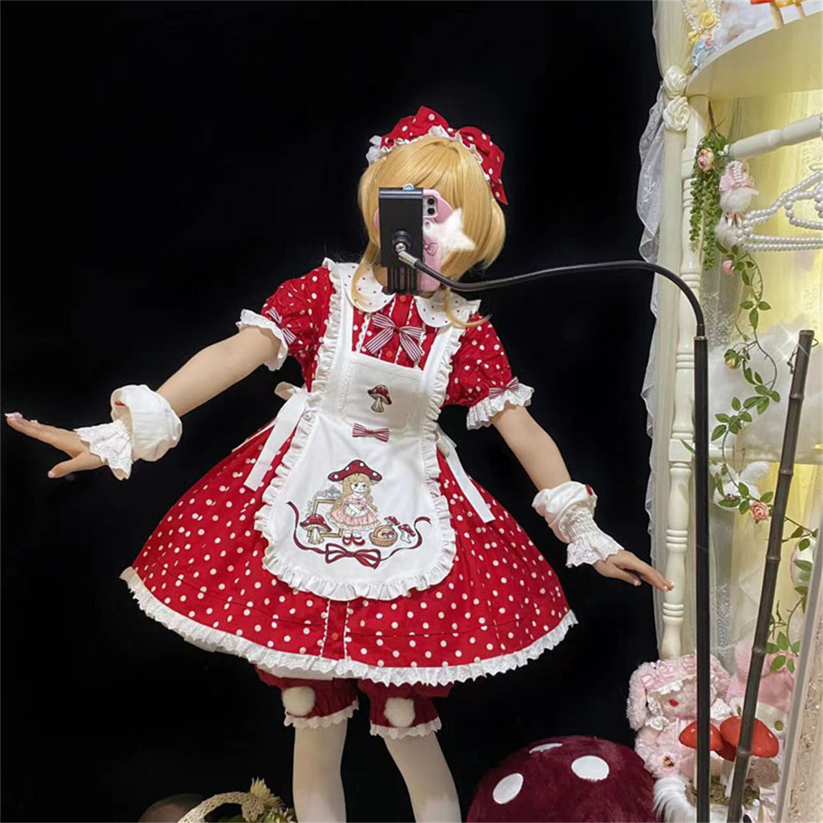 Japanese Sweet Style Lolita Co - Embroidery Apron recension och pris