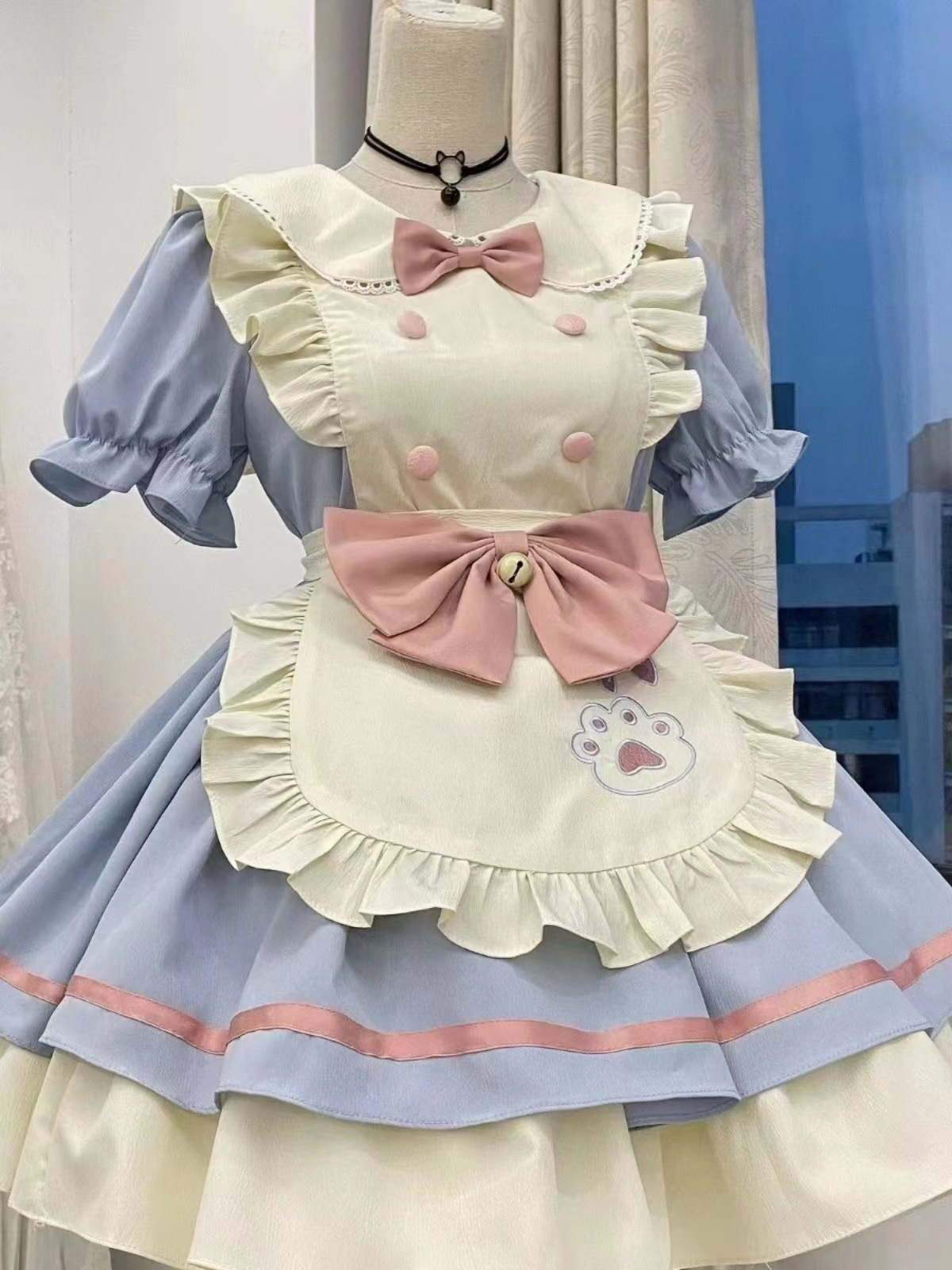 Lolita Women Cosplay Costume 2 - Embroidery Apron recension och pris
