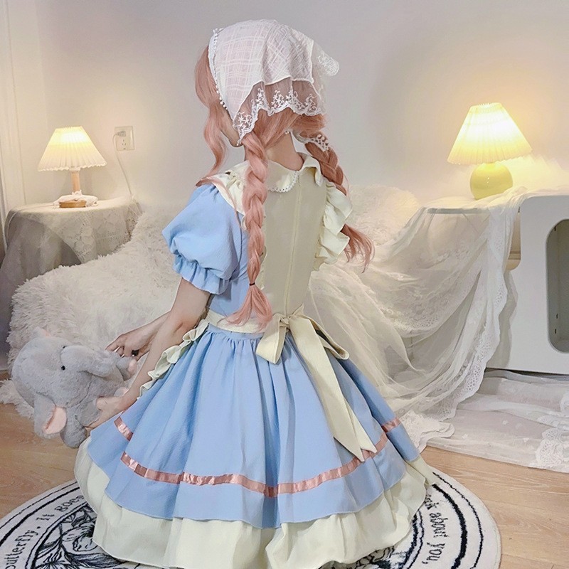 Lolita Women Cosplay Costume 2 - Embroidery Apron recension och pris