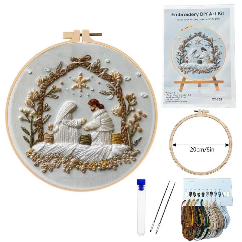 Jesus Birth Christmas Embroide - Embroidery Jesus recension och pris