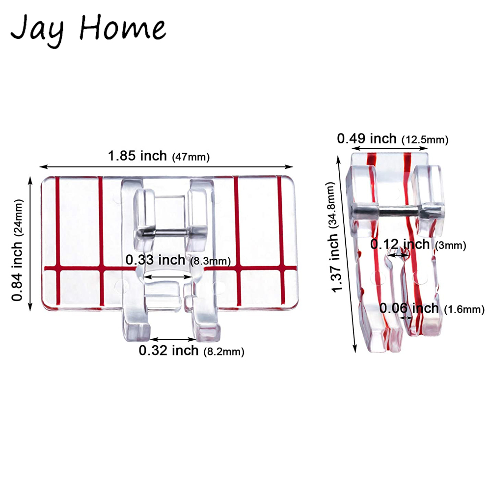 1/2Pcs Border Guide Presser Fo - Embroidery Generator recension och pris