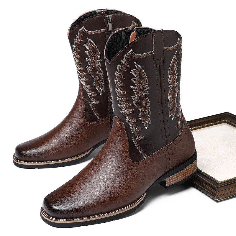 Men High Boot Embroidery Retro - Embroidery Stitches recension och pris
