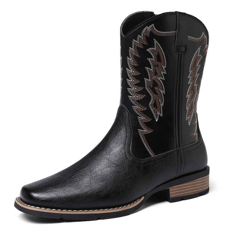 Men High Boot Embroidery Retro - Embroidery Stitches recension och pris