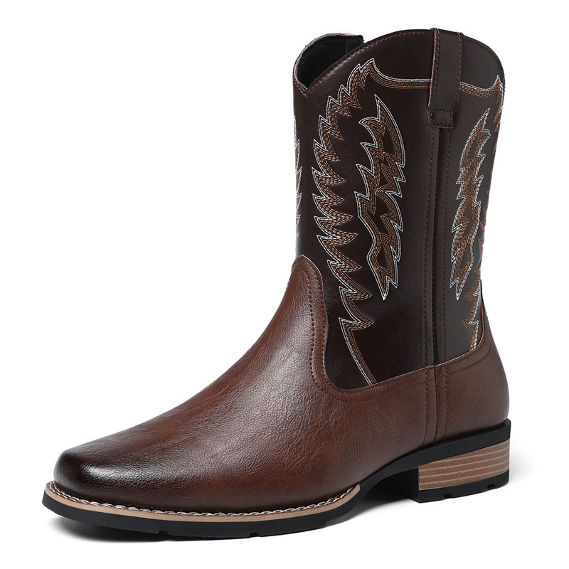 Men High Boot Embroidery Retro - Embroidery Stitches recension och pris