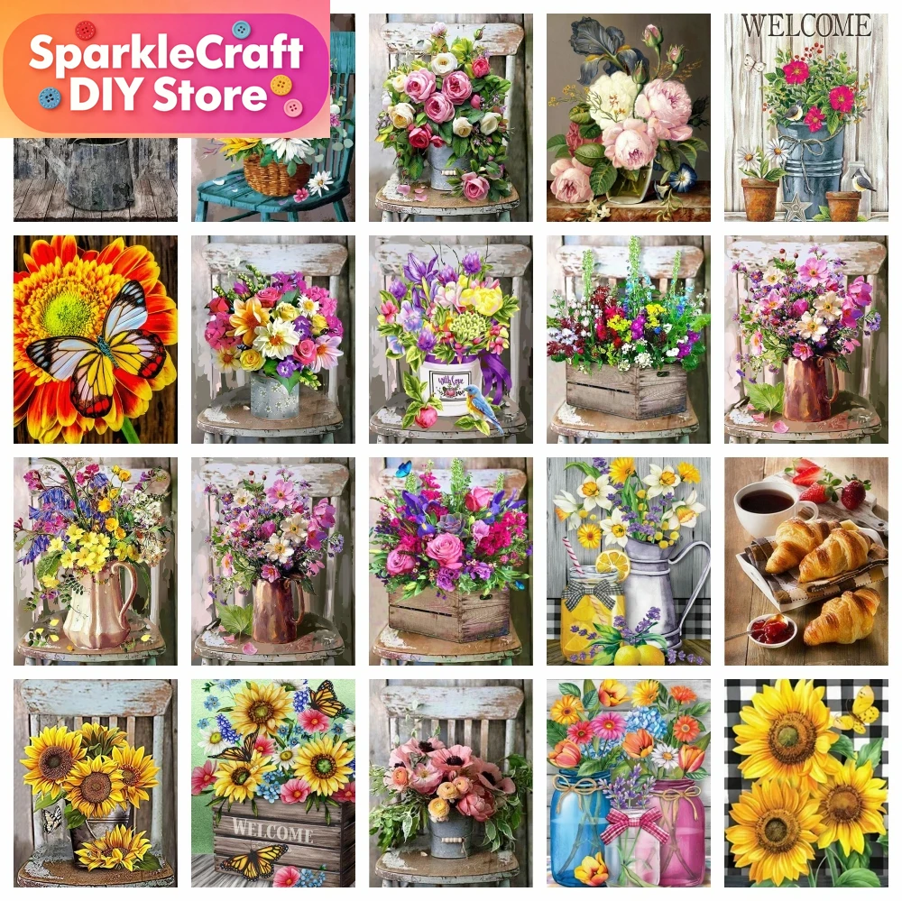 1pc frameless  Diamond Paintin - Embroidery Roses recension och pris