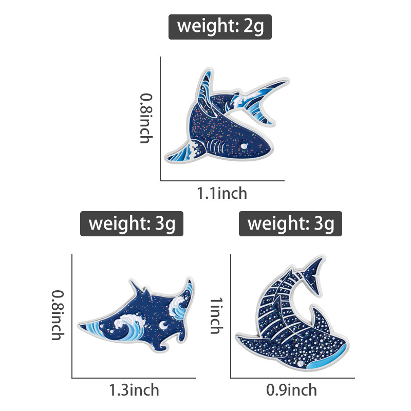 Cartoon marine creatures Ename - Embroidery Fish recension och pris