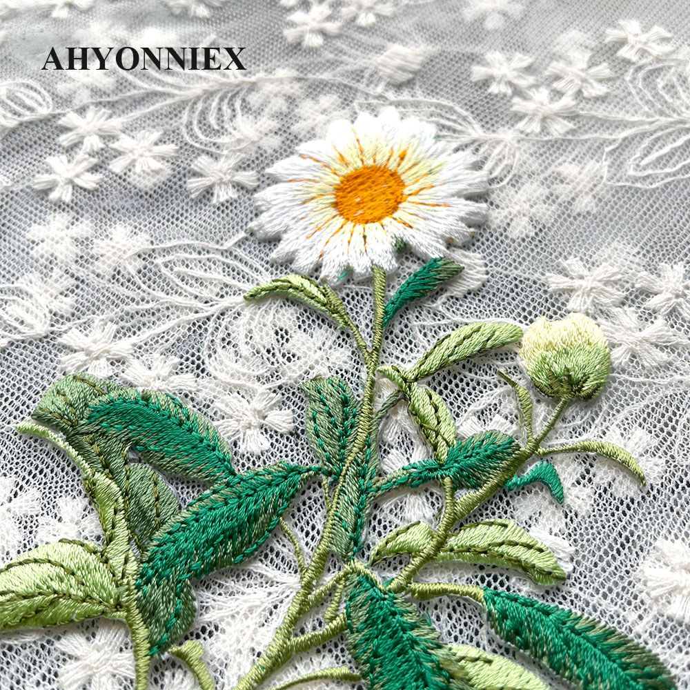 1 Piece Iron on Embroidery Pat - Embroidery Daisy Flower recension och pris