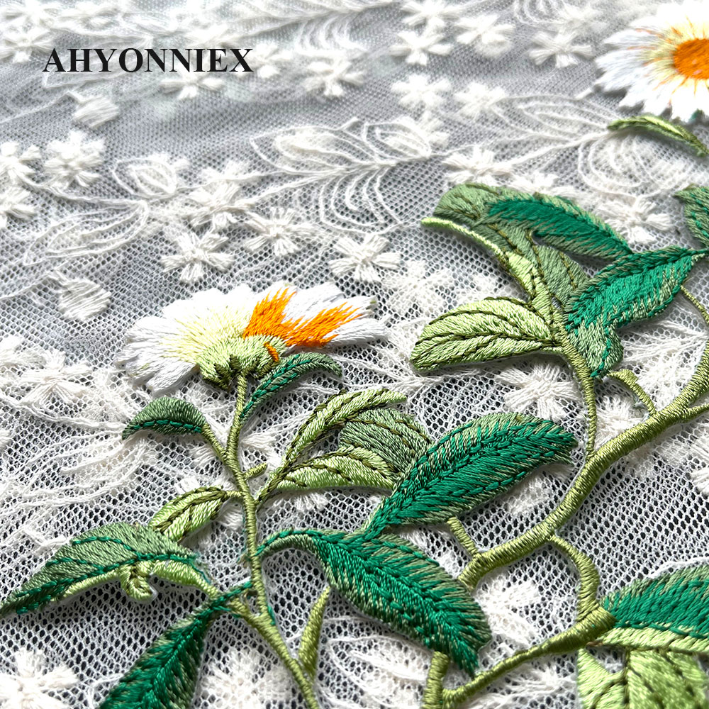 1 Piece Iron on Embroidery Pat - Embroidery Daisy Flower recension och pris