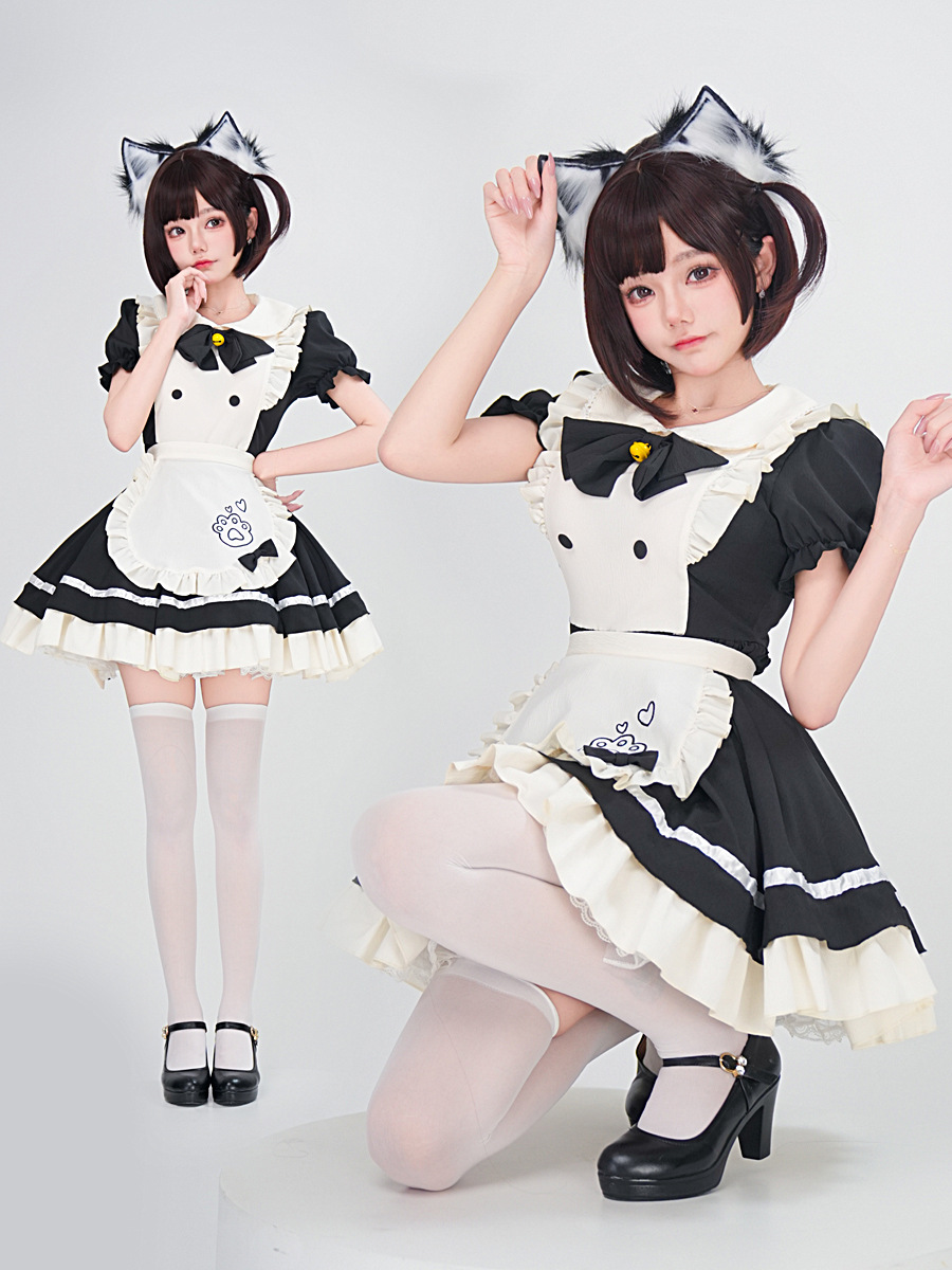 Sweet Lolita Maid Cosplay Cost - Embroidery Apron recension och pris