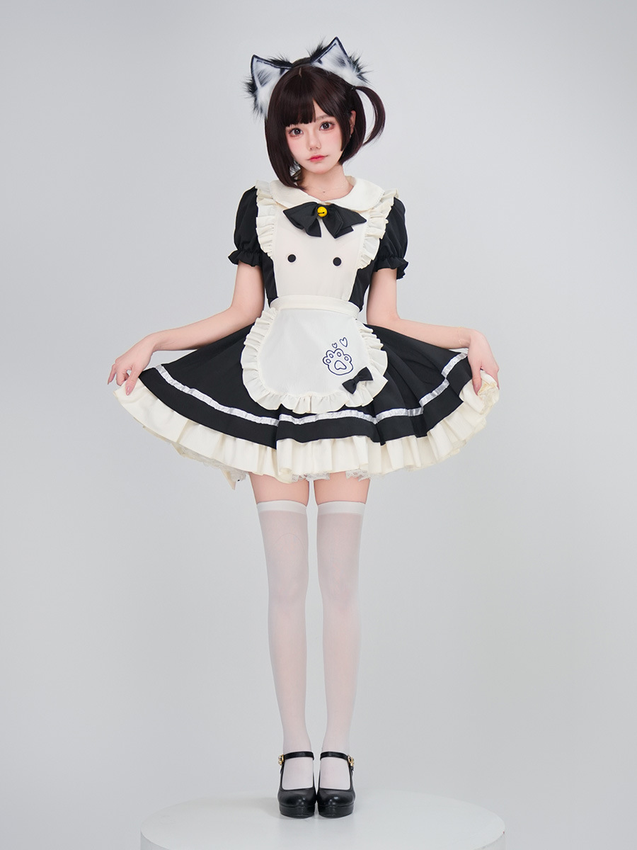 Sweet Lolita Maid Cosplay Cost - Embroidery Apron recension och pris