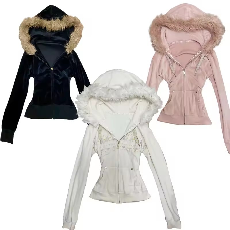 Hoodie Coat Women Punk Hooded  - Embroidery Zip Up Hoodie recension och pris