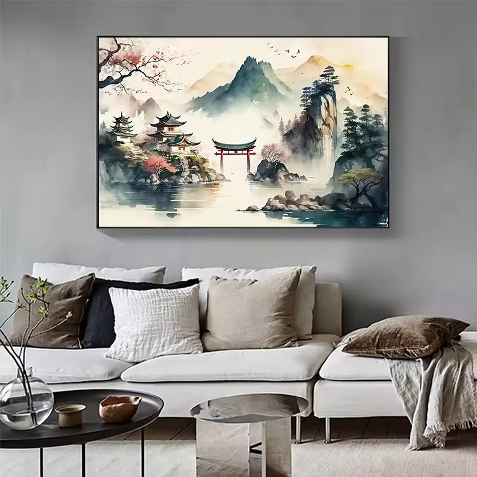 Japanese Landscape Diamond Emb - Embroidery Fish recension och pris