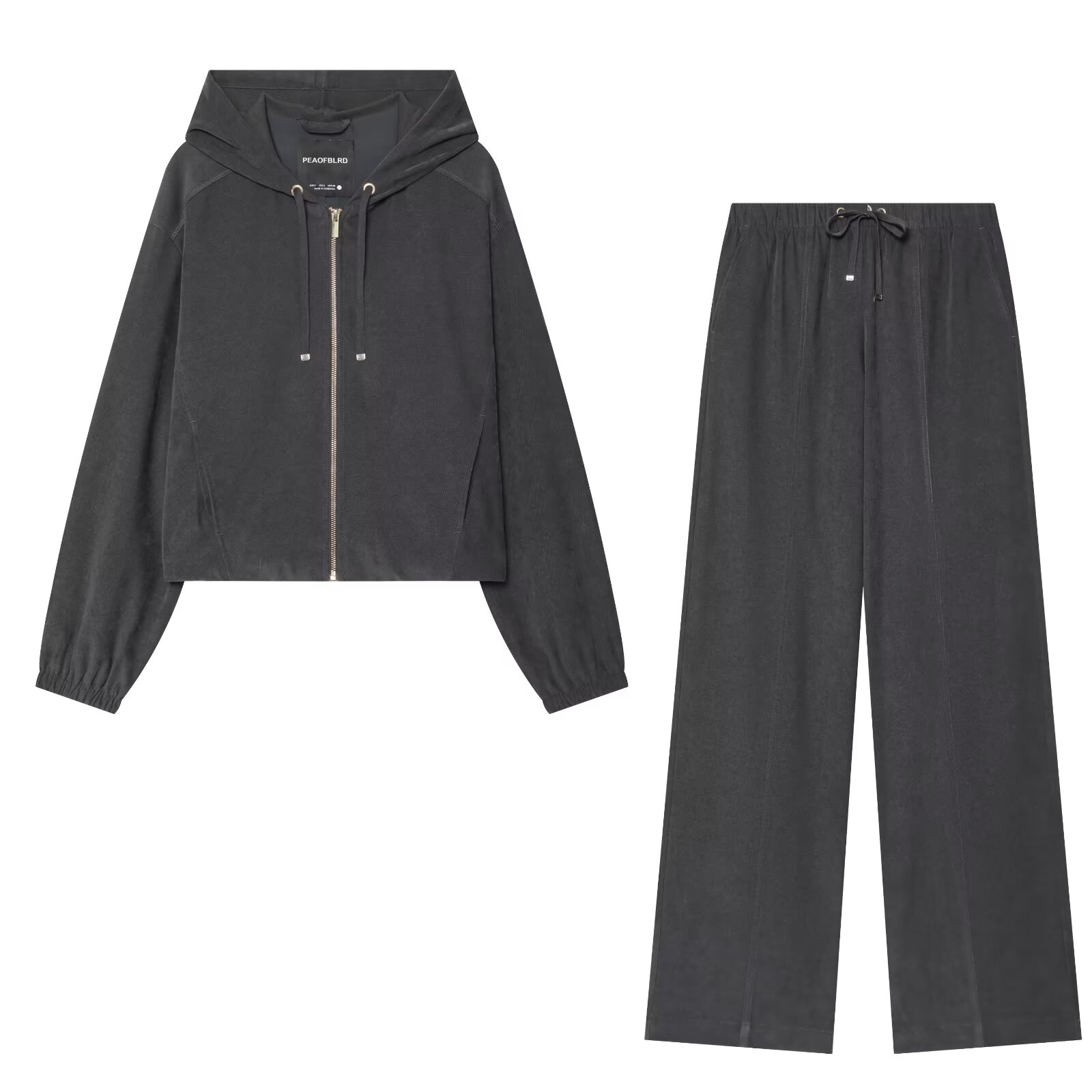 BSAY Streetwear Women Tracksui - Embroidery Zip Up Hoodie recension och pris