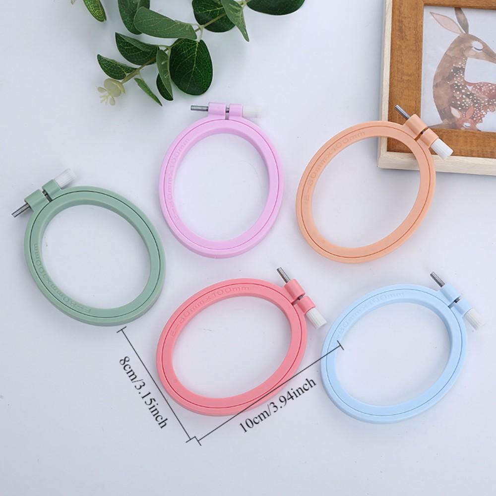 Oval/Square Plastic Embroidery - Embroidery Hoop Plastic recension och pris
