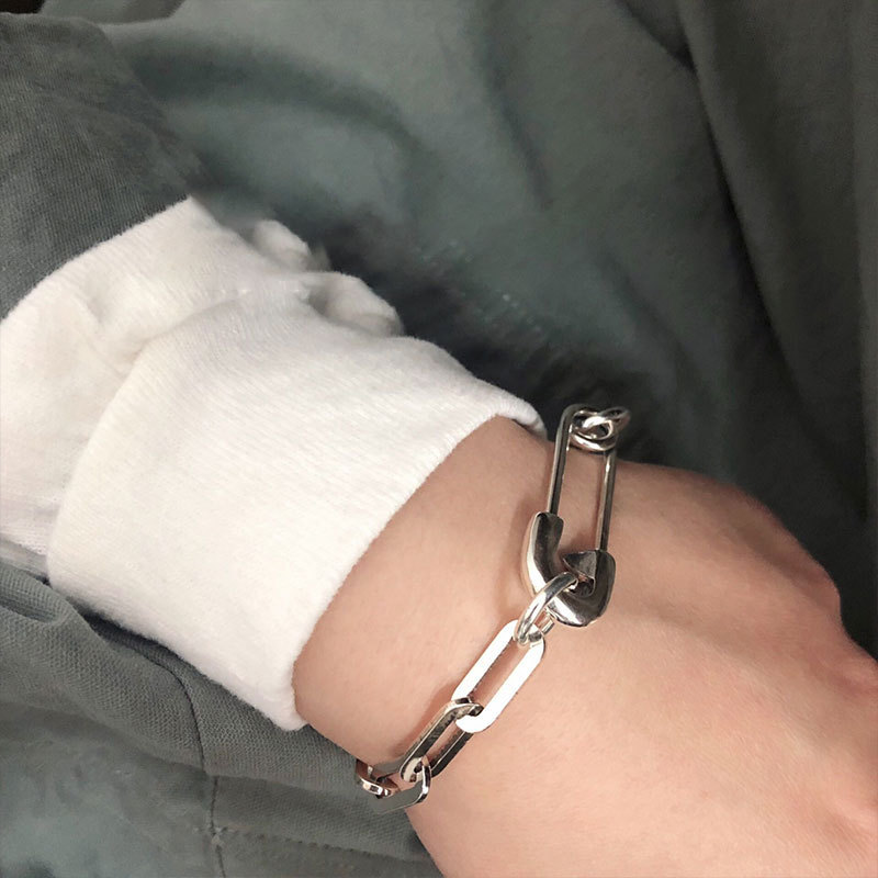 925 Sterling Silver Thick Chai - Embroidery Bracelet recension och pris